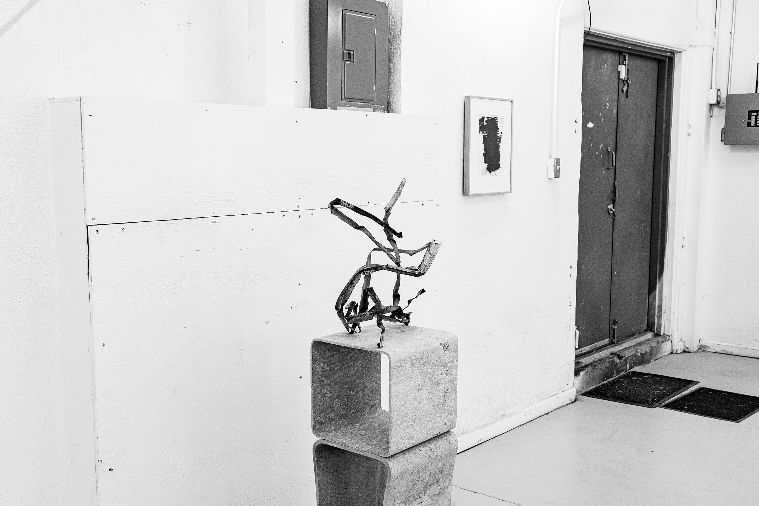 Artwork installed in the See Stop Run exhibition